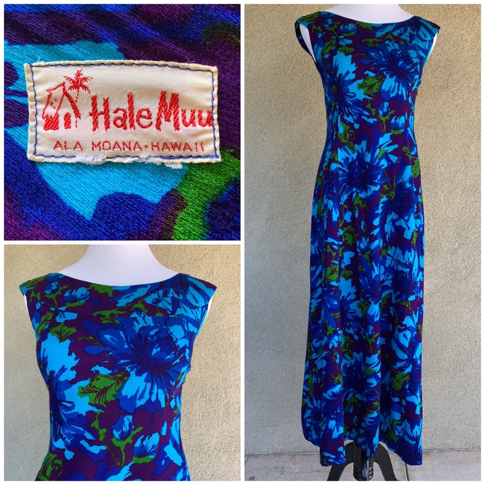 🌺”Hale Muu” Vintage Hawaiian Dress MuuMuu XS